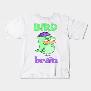 Birdbrain Design for Bird Lovers Kids T-Shirt